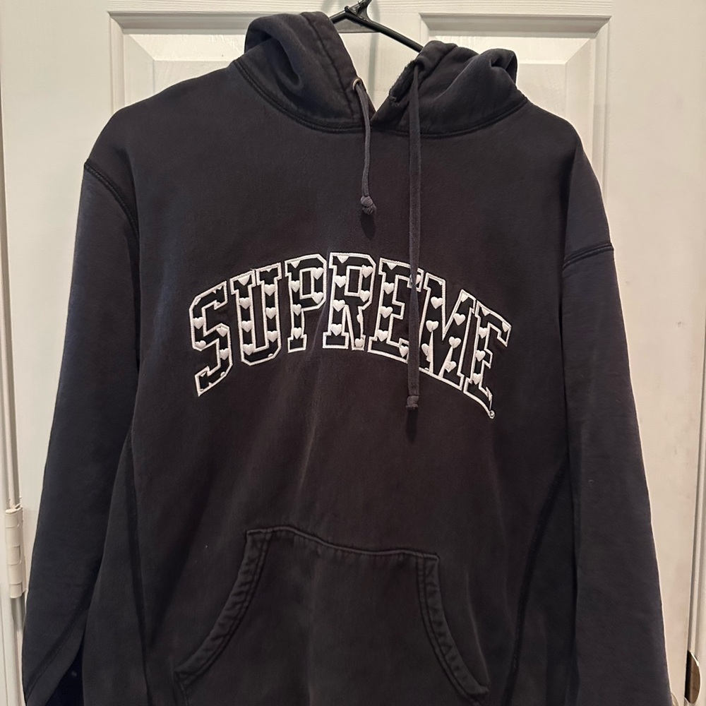 Supreme Black Sweatshirt Hoodie Classic Design